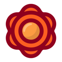 oranje bloem element vrij PNG