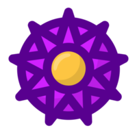 purple flower element free PNG