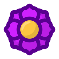 violet fleur élément gratuit png
