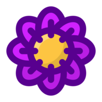 purple flower element free PNG