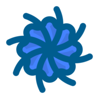 bleu fleur non Contexte gratuit png