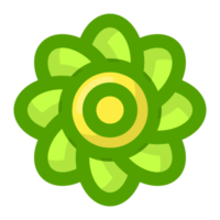 green flower transparent background free PNG