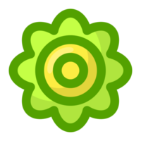 green flower transparent background free PNG