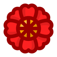 Beautiful red flower free PNG
