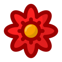 hermosa rojo flor gratis png