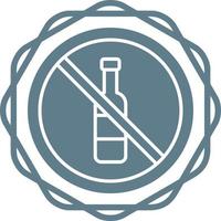 No Alcohol Vector Icon