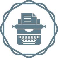 Typewriter Vector Icon