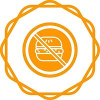 No Eating Vector Icon