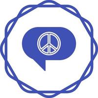 Peace Chat Vector Icon