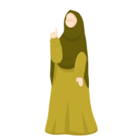 mujer personaje vistiendo hijab png