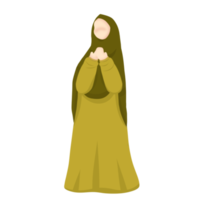 Muslim character wearing hijab png