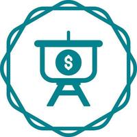 Dollar Presentation Vector Icon