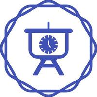 Time Manage Presentation Vector Icon