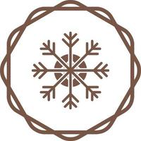 icono de vector de copo de nieve