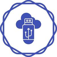 Usb Cloud Vector Icon