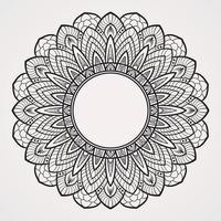 Mosaic motif flower mandala vector