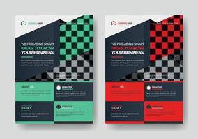 corporate business multipurpose flyer design and brochure cover page template vector