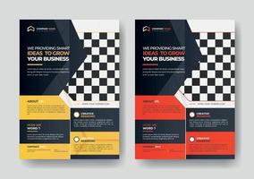 corporate business multipurpose flyer design and brochure cover page template vector