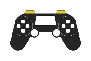 Game controller linear flat duo color vector object. Gamepad. Editable duotone icon. Full sized element on white. Simple lineart cartoon style spot illustration for web graphic design and animation