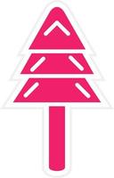 Evergreen Tree Vector Icon Style