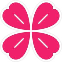Four Leaf Clover Vector Icon Style