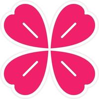 Four Leaf Clover Vector Icon Style