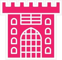 Castle Gate Vector Icon Style