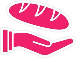 Bread Donation Vector Icon Style