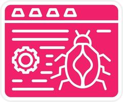 Website Bug Vector Icon Style