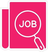 Job search Vector Icon Style