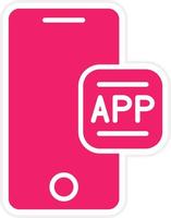 Mobile App Vector Icon Style