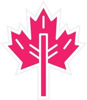 Maple Leaf Vector Icon Style