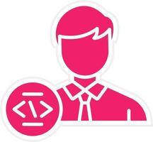 Programmer Vector Icon Style