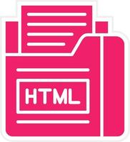 Html File Vector Icon Style