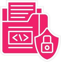 Data Security Vector Icon Style
