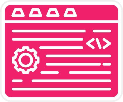 Programming Vector Icon Style