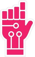 Robot Hand Vector Icon Style