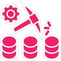 Data Mining Vector Icon Style