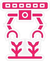 Agricultural Robot Vector Icon Style