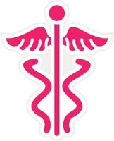 Caduceus Vector Icon Style