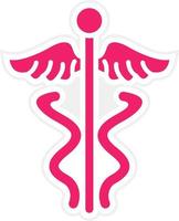 Caduceus Vector Icon Style