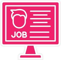 Job Application Vector Icon Style