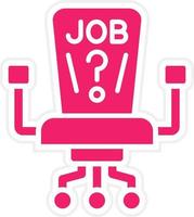 Job Vacancy Vector Icon Style