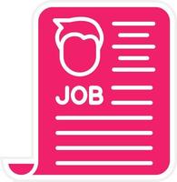 Job Ad Vector Icon Style