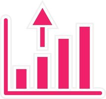 Growth Diagram Vector Icon Style