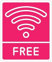 gratis Wifi vector icono estilo