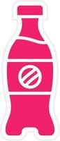 Cola Bottle Vector Icon Style