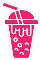 Bubble Tea Vector Icon Style