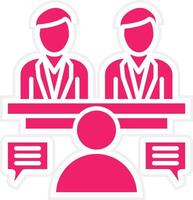 Job Interview Vector Icon Style