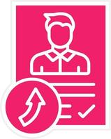 Job Reference Vector Icon Style